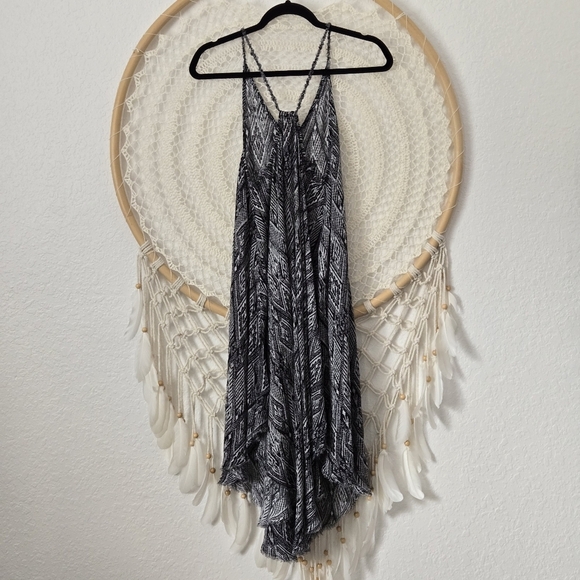 Intimately Free People Boho Asymmetrical Hem Sleeveless Festival Midi Dress S - Picture 11 of 14